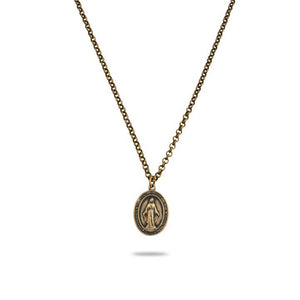 Miraculous Mary Medal  Men’s Necklace