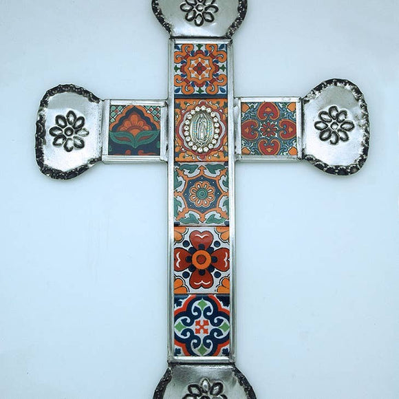 Mexican Talavera Wall Cross