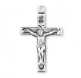 SS Hand Engraved Crucifix 18 Inch Chain