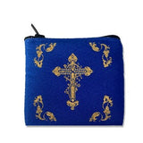 Tapestry Rosary Pouch 2.75 x 3 inches