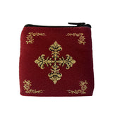 Tapestry Rosary Pouch 2.75 x 3 inches