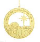 Brass Nativity Ornaments Assorted