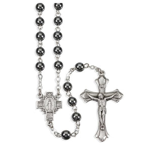 6mm Genuine Hematite Bead Rosary