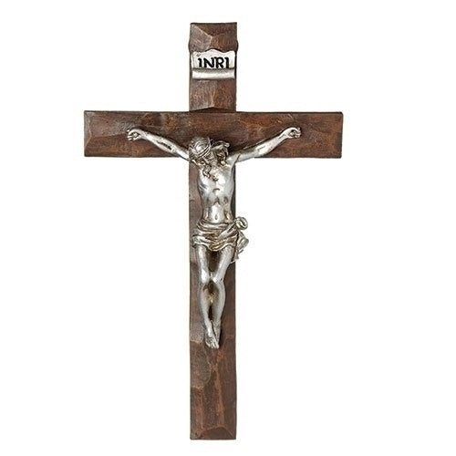 7.5” Weathered Resin Crucifix