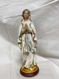 8.5" OLO Lourdes Hand Painted Statue