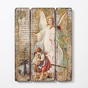 15" Guardian Angel Decorative Panel