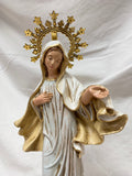 11" Mary, Queen of Heaven Hand Painted Statue