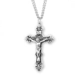 SS Filigree Scroll Crucifix 24 Inch Chain