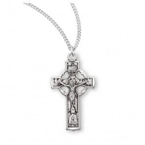 Small SS Celtic Crucifix Necklace